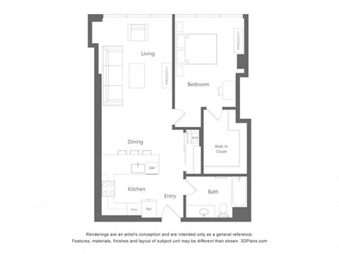 illustration of a hypothetical hypothetical 4 bedroom floor plan